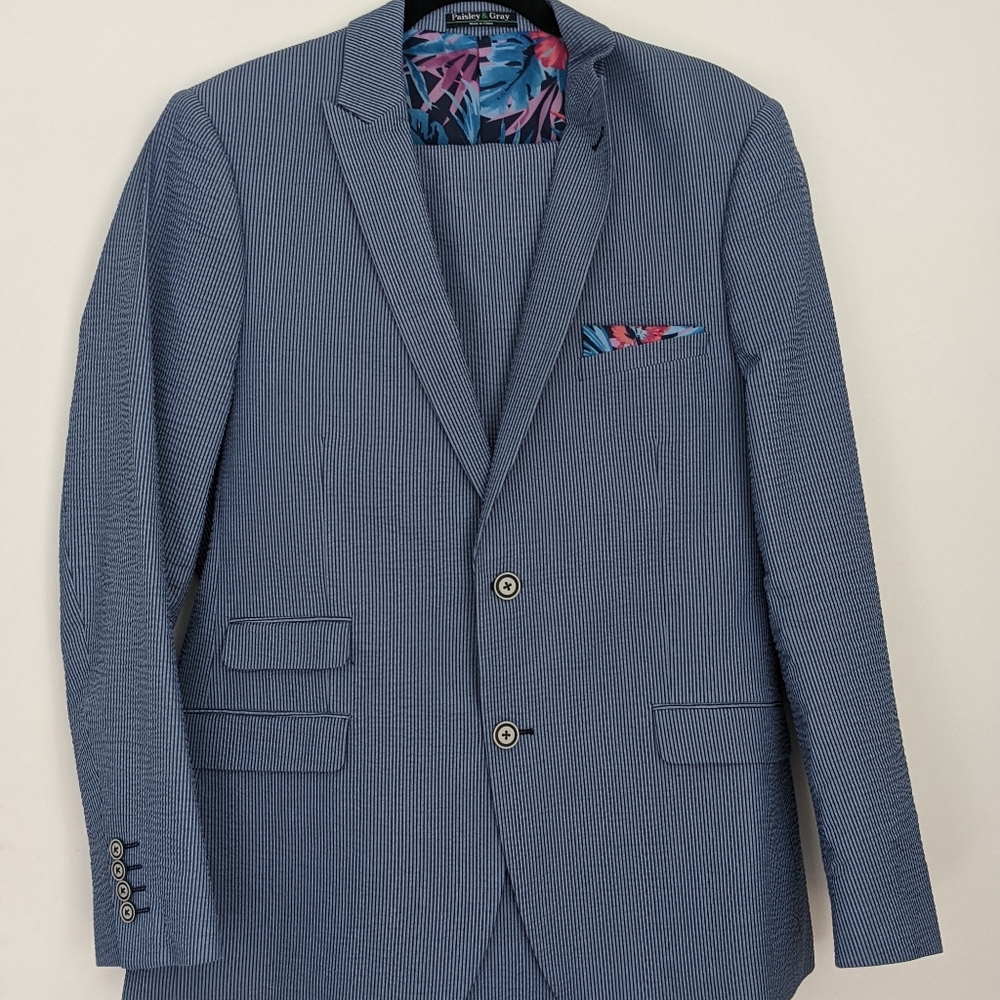 Paisley & Gray Suit + Pants Bundle (42r,32)
